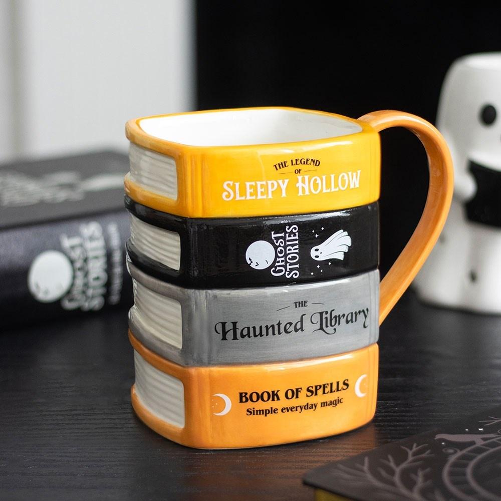 Something Different - The Haunted Library Book Stack Mug - Multicolours